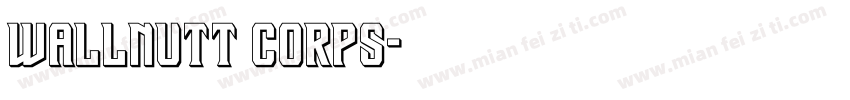 Wallnutt Corps字体转换